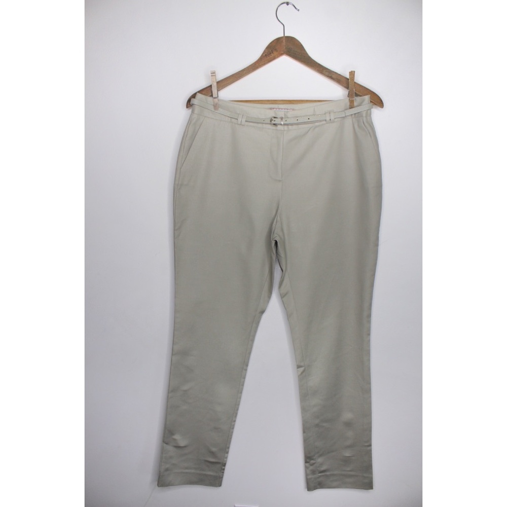 Charter Club Belted Khaki Pants 10 Petite